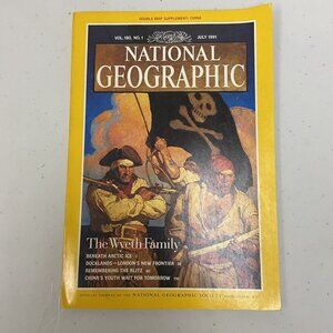 National Geographic Magazine July 1991 Vintage Vol. 180 No. 1 The Wyeth Family